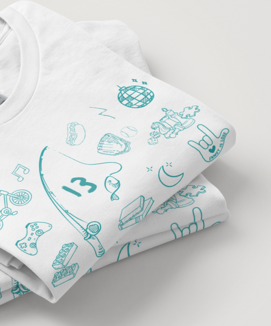 Emmet Is Love Off-White "Favorites" Graphic T-shirt