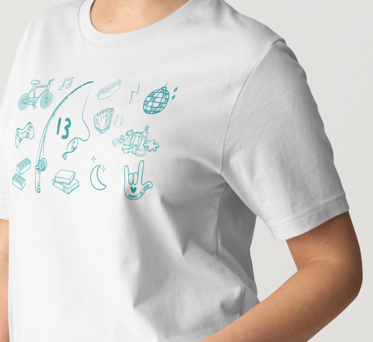 Emmet Is Love Off-White "Favorites" Graphic T-shirt