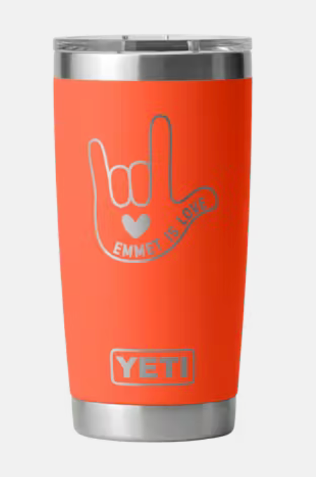 Emmet Is Love Yeti Rambler 20oz Tumbler - Limited Edition!