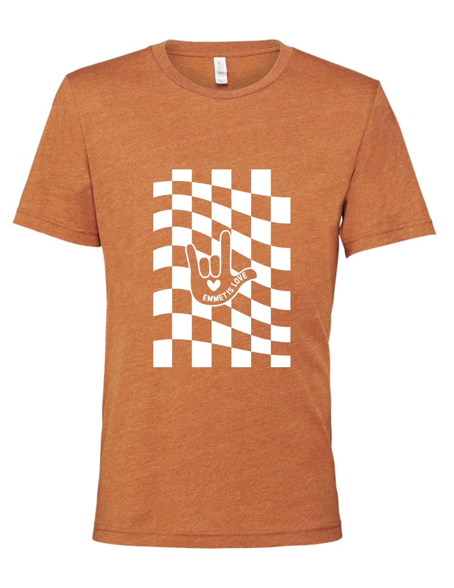 Emmet Is Love "Checkerboard" Graphic T-shirt