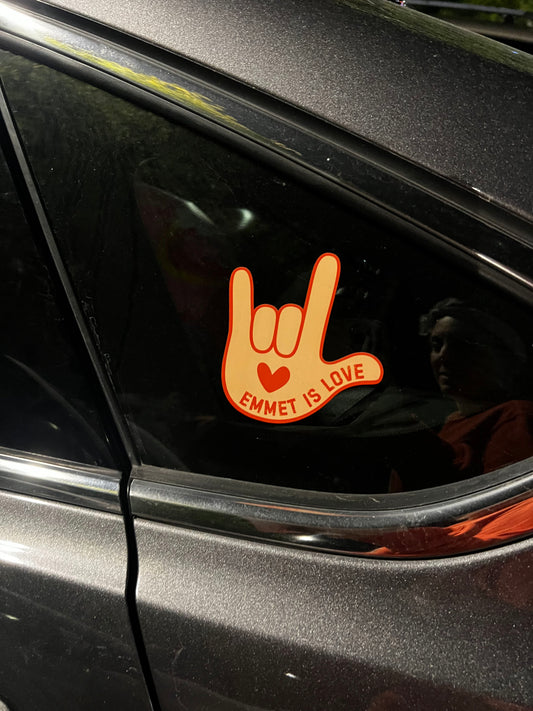 Emmet Is Love Decal