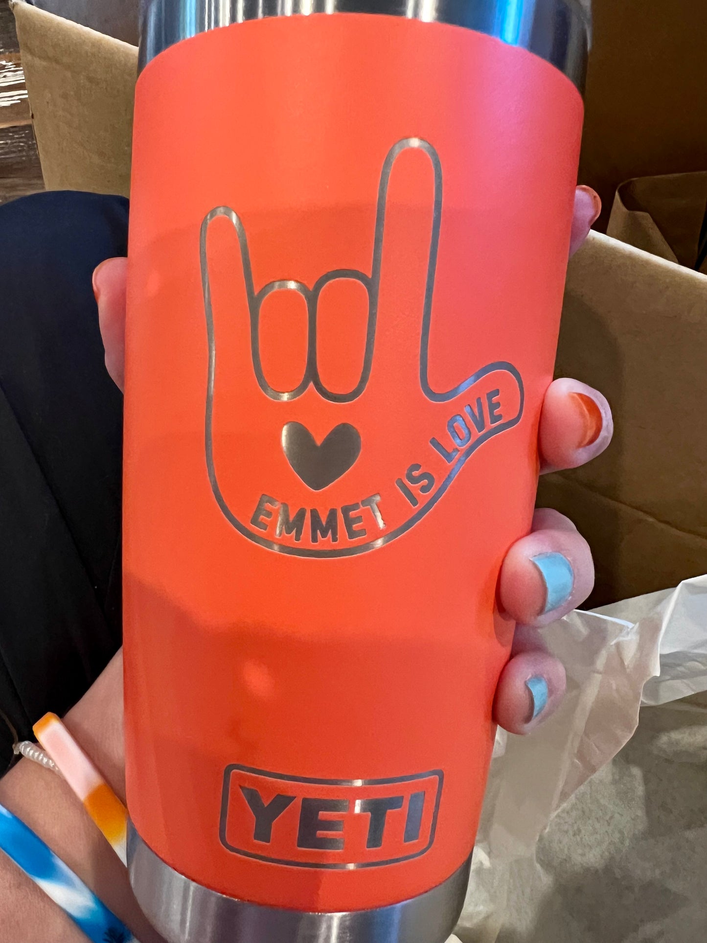 Emmet Is Love Yeti Rambler 20oz Tumbler - Limited Edition!