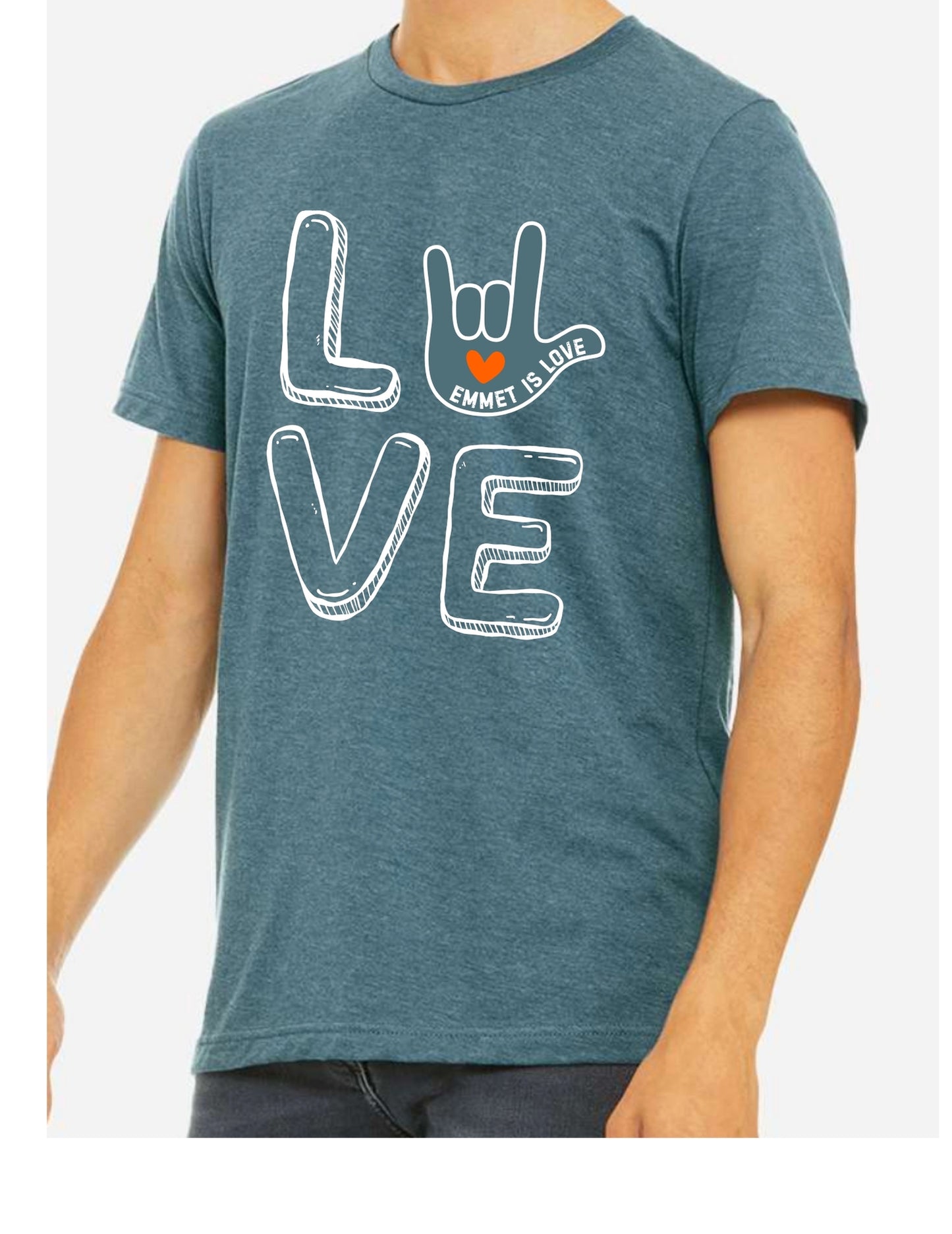 Emmet Is Love “L🤟VE” Graphic T-shirt