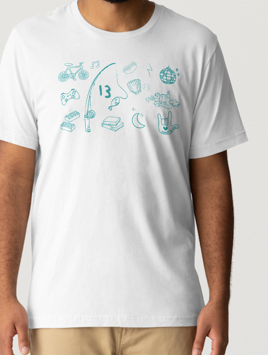 Emmet Is Love Off-White "Favorites" Graphic T-shirt