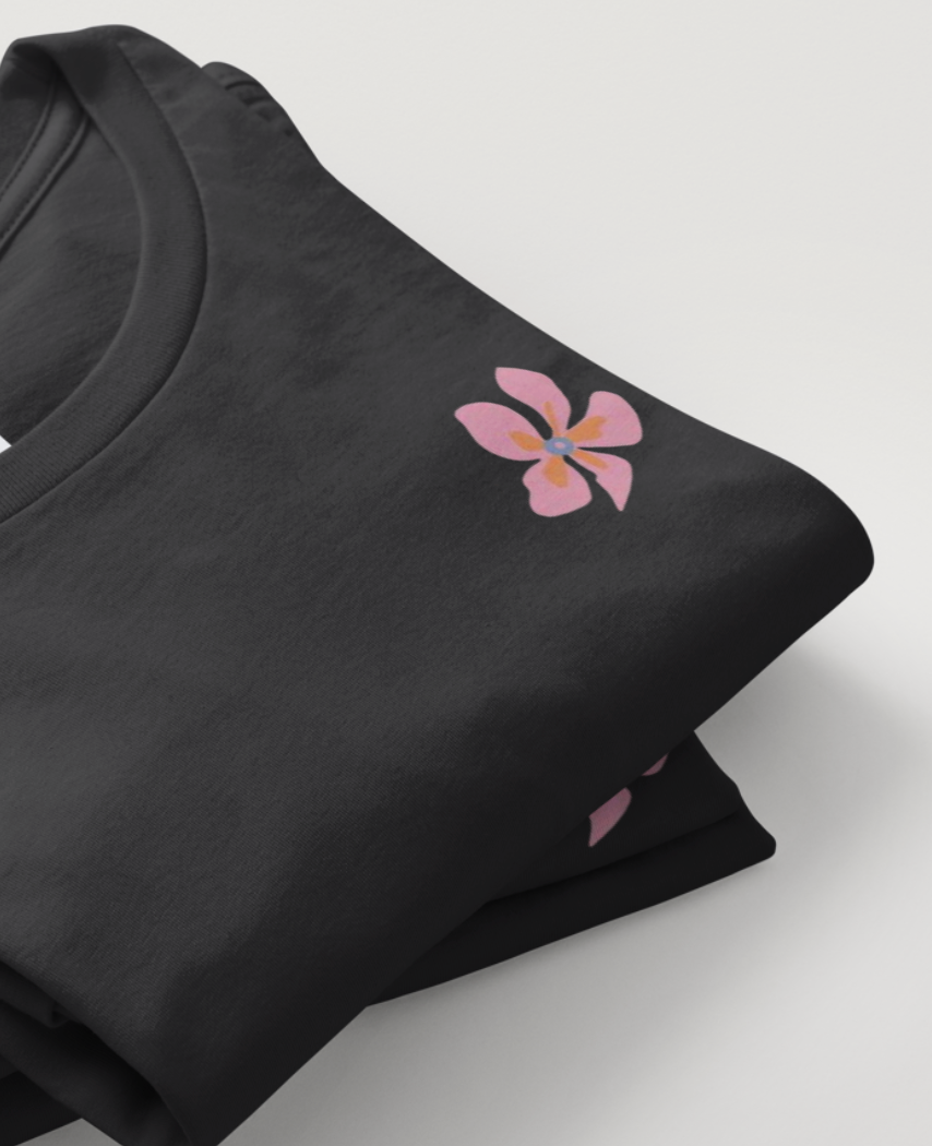 Emmet Is Love “Enough” Floral Graphic T-shirt