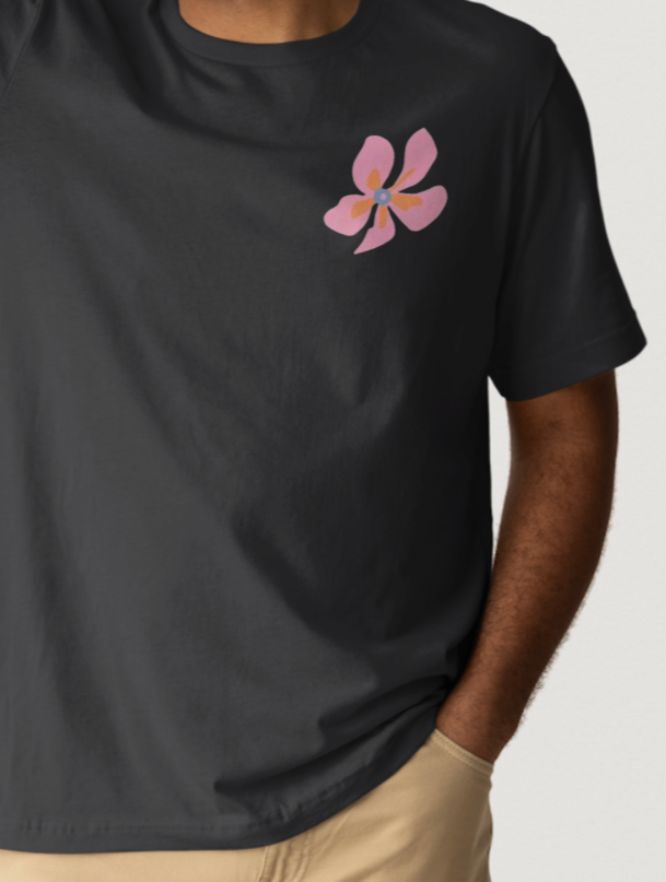 Emmet Is Love “Enough” Floral Graphic T-shirt
