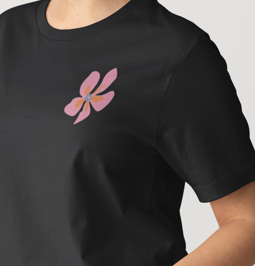 Emmet Is Love “Enough” Floral Graphic T-shirt